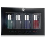 Alfa Romeo Green Set toaletna voda Green 15 ml + toaletna voda Black 15 ml + toaletna voda Blue 15 ml + toaletna voda Red 15 ml za moške | Shoptok.si