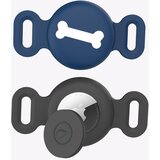 INF Zaščitni silikonski ovitek za Apple AirTag za hišne ljubljenčke, vodoodporen, velikost S Black+Blue S, (5000263984) | Shoptok.si
