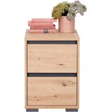CARRYHOME nočna omarica, antracit, hrast artisan | Shoptok.si