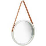 vidaXL Zidno ogledalo s remenom 40 cm srebrno Cijene