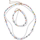 Urban Classics Accessoires Various Pearl Layering Necklace and Anklet Set multicolor | ePonuda.com