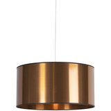 QAZQA Art Deco viseča svetilka bela z bakrenim senčilom 50 cm - Pendel Cene