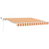  Skrovita tenda Žuta i narančasta 350 x 250 cm Poliester i metal | shoptok.hr