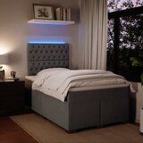 Krevet box spring s madracem tamnosivi 120 x 190 cm baršun | shoptok.hr