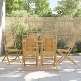 vidaXL Zložljivi vrtni stoli 6 kosov 46x66x99 cm bambus