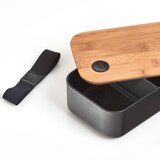 ZELLER Lunch box bambus/PP crni 19 x 11,8 x 6,8 cm, 14731 | shoptok.hr