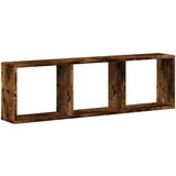 Maison Chic Stenska omarica - Zidna omarica 100x16x30 cm dimljeni hrast inženirski les iu255, (22063315) Cene