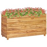 In posuda za sadnju 100x40x55 cm od reciklirane tikovine i čelika Cijene