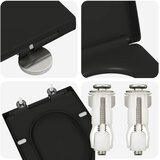  WC daska Crna 49 x 36 x 4 cm Duroplast | Eponuda.com