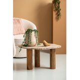 Leitmotiv Stranska mizica z mizno ploščo v marmornem dekorju 50x75 cm Organic – | Shoptok.si