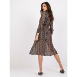 Italy Moda Dress-DHJ-SK-15177-1.04P-black-beige | Shoptok.si