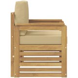  2 Komad Set vanjskih sofa Poliester Bijela i Bež | shoptok.hr
