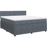 Maison Chic Box spring postelja - Vzmetna postelja z vzmetnico temno siva 180x200 cm žamet SL11945, (21896129) | Shoptok.si