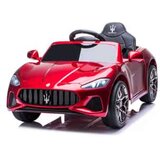 Dečiji auto Maserati Gran Cabrio sa kožnim sedištem i mekim gumama - crveni