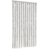  Zastor protiv muha svjetlosivi i bijeli 100 x 220 cm od šenila | shoptok.hr