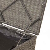  Kutija za jastučiće s pohranom Siva 50 x 50 x 50 cm poliratan | shoptok.hr