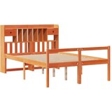 vidaXL Krevet s regalom za knjige bez madraca 160x200 cm od borovine | shoptok.hr