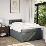 vidaXL Krevet box spring s madracem tamnosivi 120 x 190 cm tkanina | shoptok.hr
