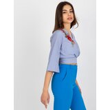 LAKERTA Blouse-LK-BZ-506243.78-white-navy blue | Shoptok.si