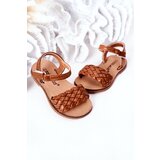 Kesi Children's Braided Sandals Camel Bailly | shoptok.hr