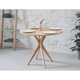 Ragaba Okrogla raztegljiva jedilna miza z mizno ploščo v jesenovem dekorju 45x90 cm Jubi – | Shoptok.si