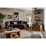 Hom`in KOTNA SEDEŽNA GARNITURA, šenilja črna | Shoptok.si