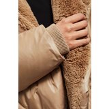 Marisse Long Dark Beige Hooded Jacket | ePonuda.com