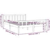  Za krevet od masivnog drva crni 120 x 200 cm | shoptok.hr
