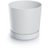 Microcer Saksija Tubo P 30 cm sa podmetačem - bela S449 | Eponuda.com
