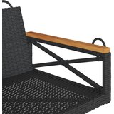  Klupa za ljuljanje crna 63 x 62 x 40 cm od poliratana | Eponuda.ba