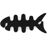 HURTEL Organizator kabla za slušalke v obliki ribe, črn, (22006493) | Shoptok.si