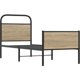 vidaXL Okvir kreveta bez madraca boja hrasta sonome 75 x 190 cm drveni | shoptok.hr