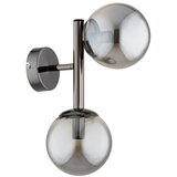  Zidno svetlo ERAL 2xE14/10W/230V sjajni hrom/crna/dimljeno staklo | Eponuda.com