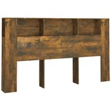  Uzglavlje s ormarićem boja dimljenog hrasta 180x18,5x104,5 cm | Eponuda.com