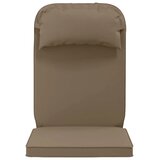  Jastuk za sunčanje 100% poliester Sivosmeđa 55 x 124 x 5 cm - Sivosmeđa Melange | shoptok.hr