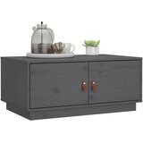  Stolić za kavu sivi 80 x 50 x 35 cm od masivne borovine | Eponuda.ba