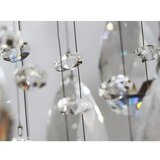  LED Kristalno plafonsko svetlo MAJURO LED/30W/230V prečnik 45 cm sjajni hrom + daljinski upravljač | Eponuda.com