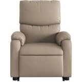  Naslonjač na podizanje od umjetne kože boja cappuccina | shoptok.hr