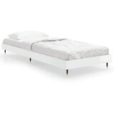 The Living Store Posteljni okvir visok sijaj bel 75x190 cm inženirski les - Posteljni Okvir, (21525587) | Shoptok.si