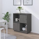 Maison Chic Komoda - Predalnik siva 74x35x80 cm trdna borovina, (21715766) | Shoptok.si