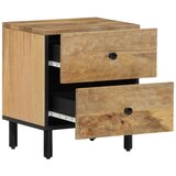  Noćni ormarići 2 kom 40 x 33 x 46 cm od masivnog drva manga | shoptok.hr