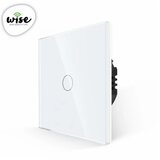 Wise wifi pametni prekidač, 1 taster - stakleni panel beli | ePonuda.com