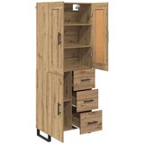  Visok predalnik Umetni hrast 69,5 x 34 x 180 cm Konstruiran les, (5000108181) Slike