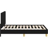  Krevet za djecu s uzglavljem Crna 80 x 160 cm tkanina | shoptok.hr