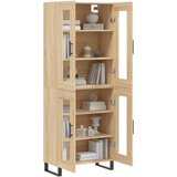  Visoka komoda hrasta sonome 69,5x34x180cm od konstruiranog drva | shoptok.hr