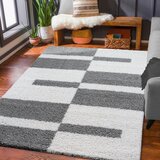 Lesnina XXXL PREPROGA Z VISOKIM FLOROM Milano 120/170 cm tkano bela, svetlo siva | Shoptok.si