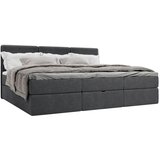 MID.YOU DRUŽINSKA POSTELJA 270 cm x 200 cm , les, tekstil, leseni material antracit | Shoptok.si