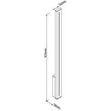  MAXLIGHT W0460 - Spoljašnje zidno svetlo MOENA LED/15W/230V IP65 crno | Eponuda.com