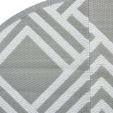 vidaXL Vanjski tepih sivi Ø 120 cm PP | shoptok.hr