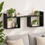  Zidna polica Crni hrast 90 x 17 x 32 cm Prerađeno drvo | shoptok.hr